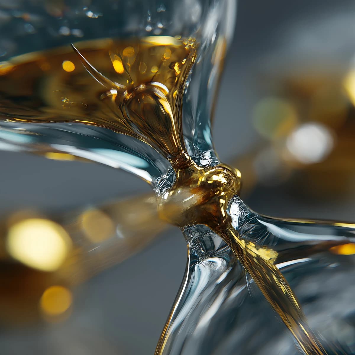 Close-up hourglass illustration representing crypto swap timing