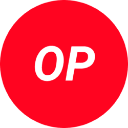 OP token logo on Optimism